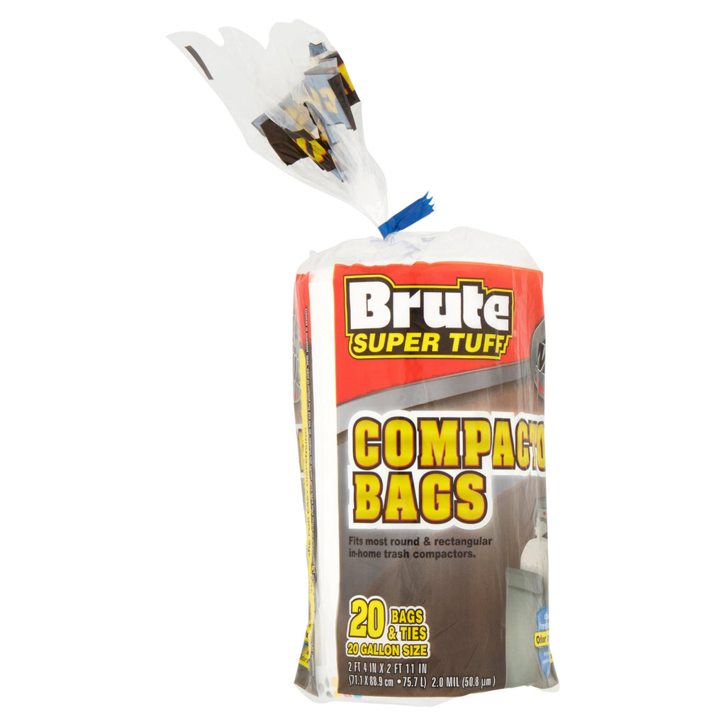 Compactor Bags, 20 Gallon, 20 Bags (Twist Tie)