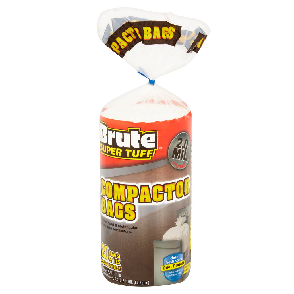 Compactor Bags, 20 Gallon, 20 Bags (Twist Tie)