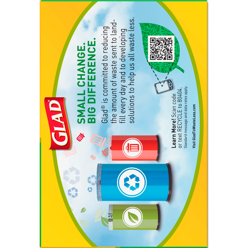 Tall Kitchen Trash Bags, 13 Gallon, 45 Bags (Clear Recycling)